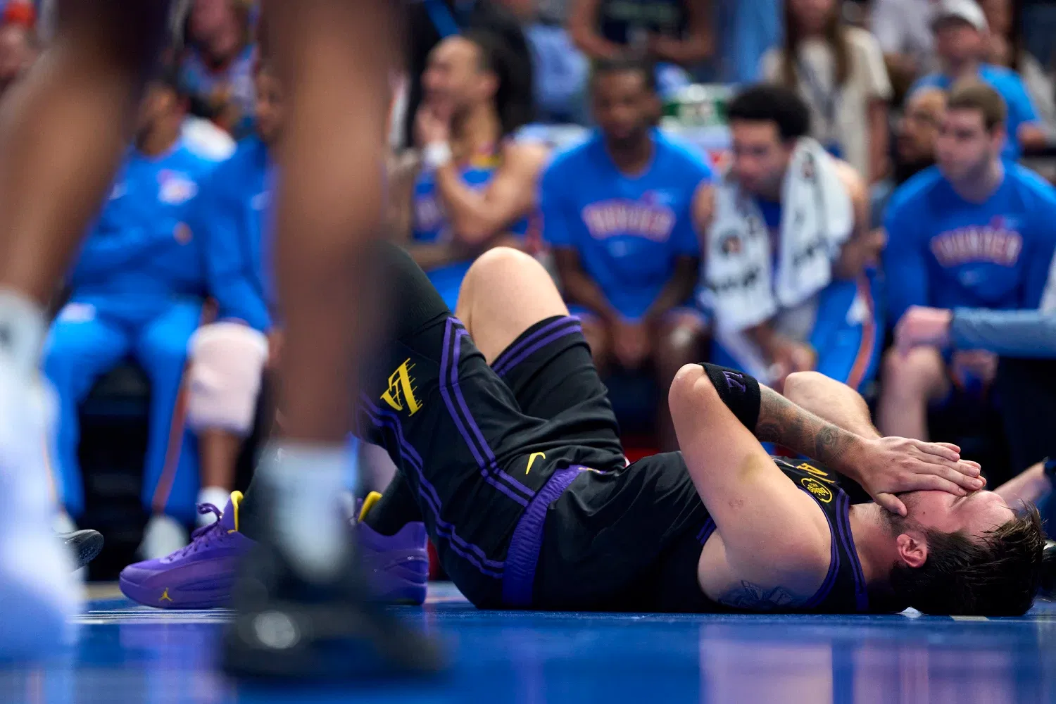 Luka Doncic Injury Update: Lakers Star to Undergo MRI After Hamstring Strain vs. Thunder