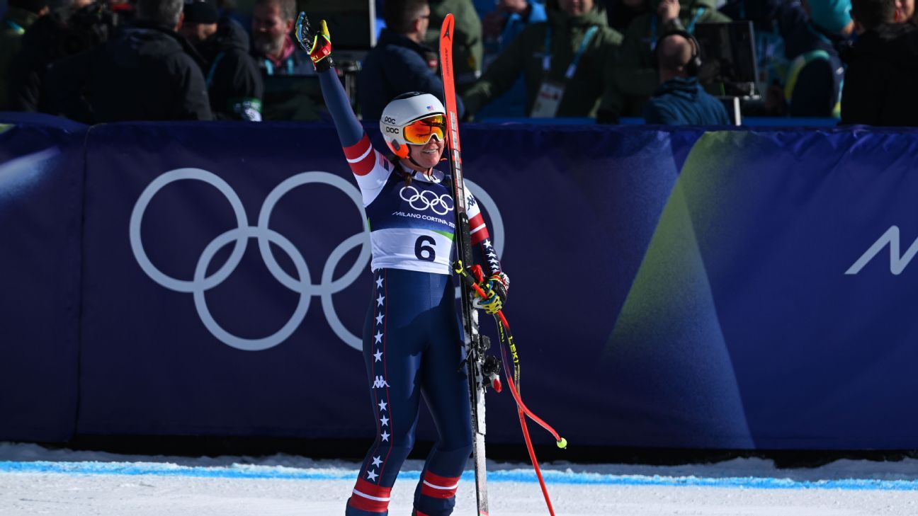 Breezy Johnson Wins Olympic Downhill Gold Amid Vonn Crash